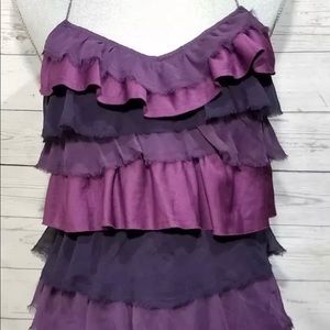 Free People Purple Tiered Dress